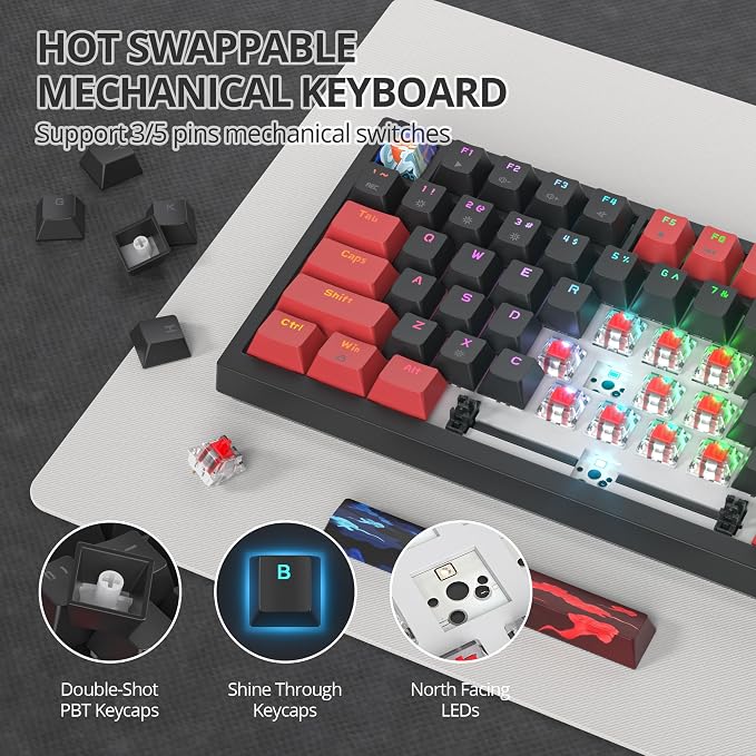 82 Red Black/Red Switch