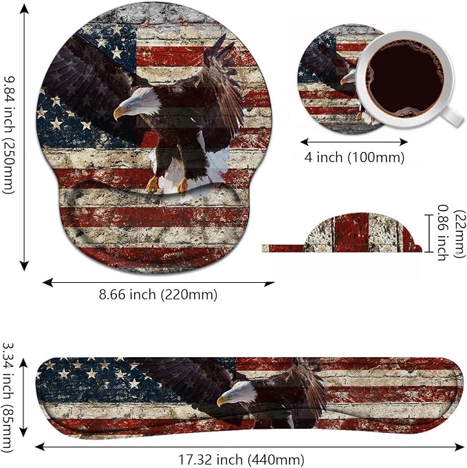 Military Wall Graffiti Usa Flag Bald Eagle