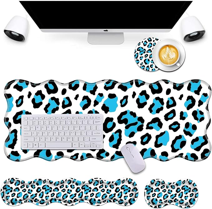 Blue Leopard Print