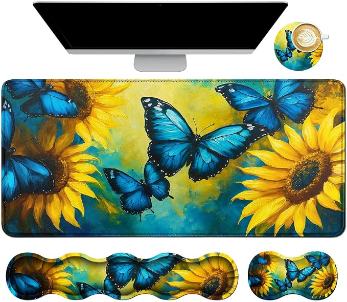 Blue Butterfly Sunflower