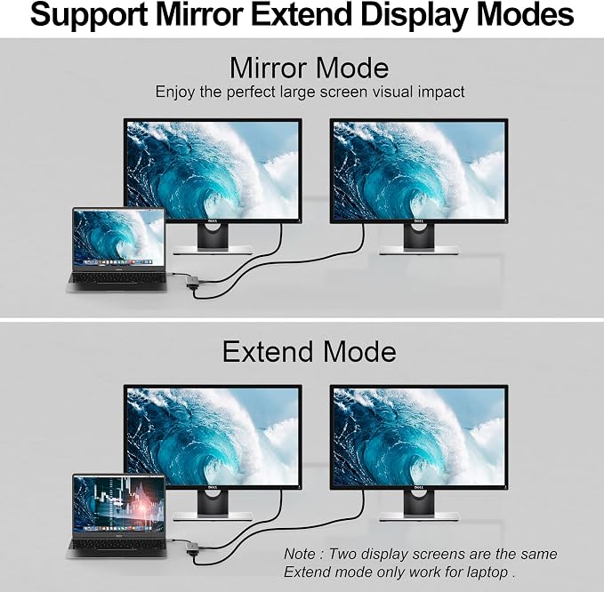 USB C to HDMI VGA Grey