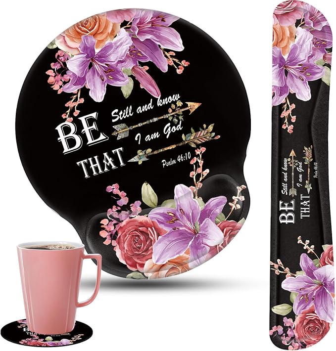Flower Bible Verse Psalm 46-10