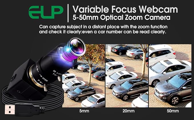 8MP 5-50mm Zoom Webcam