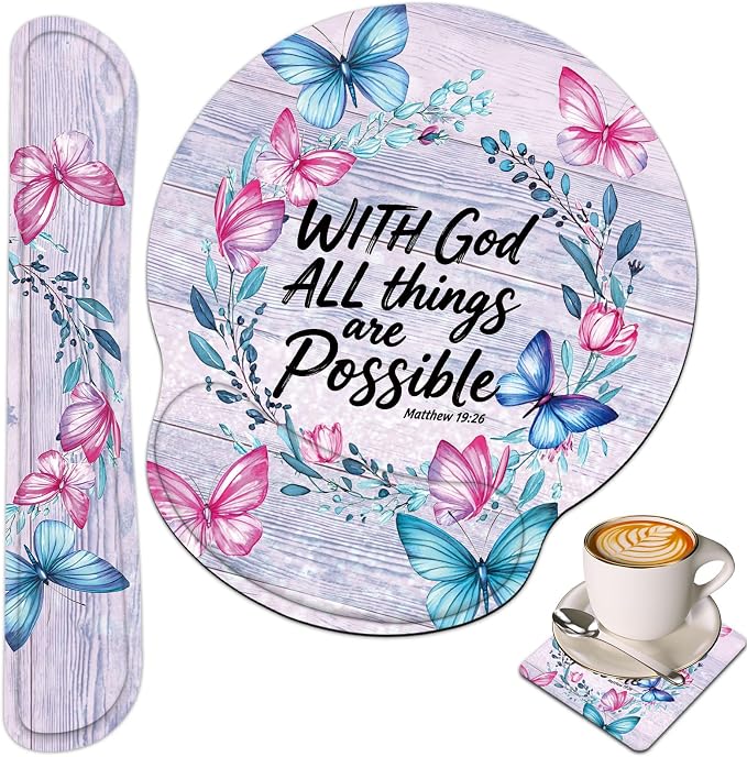With God All Things Are Possible Floral