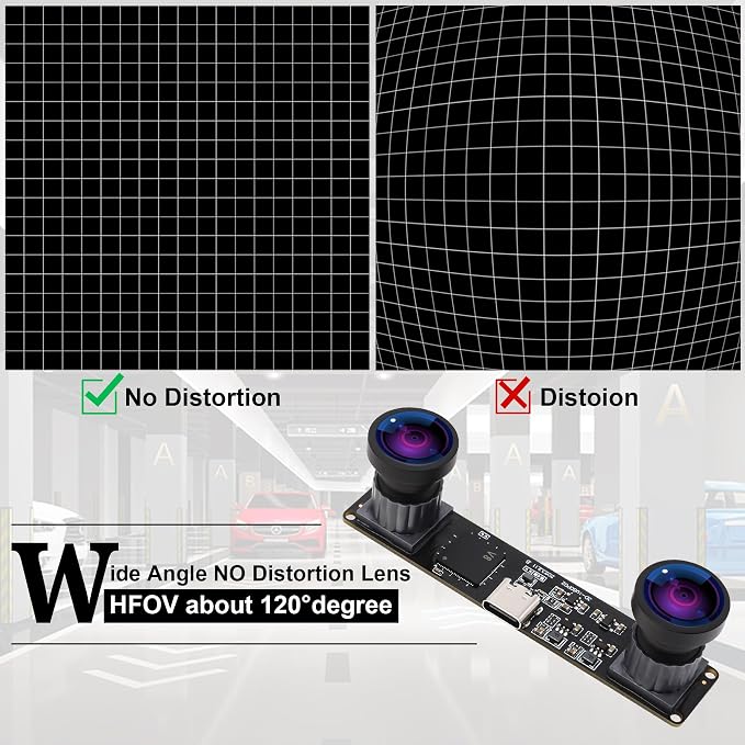 120degree no Distortion Lens