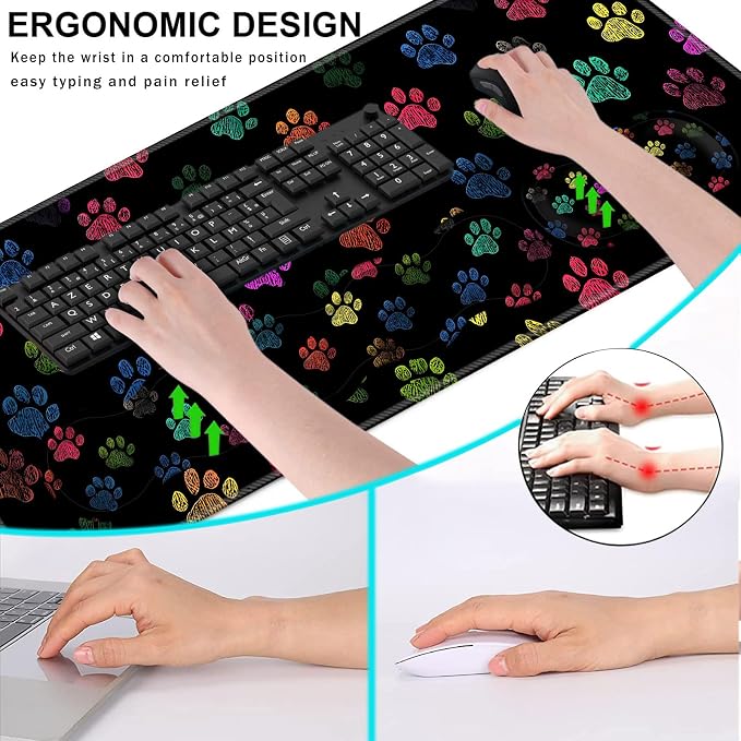 Colorful Paw Prints