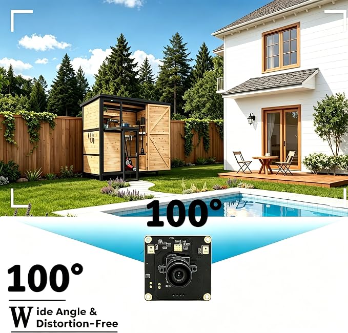 100 Degree No Distortion Lens(Embedded Module)