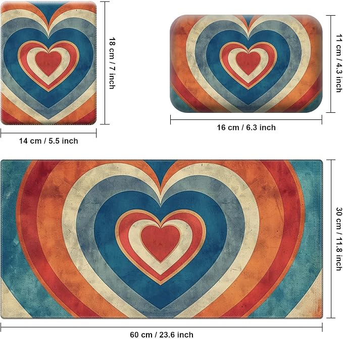 Orange Blue Heart