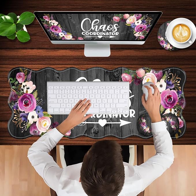 Chaos Coordinator Quotes Vintage Watercolor Floral