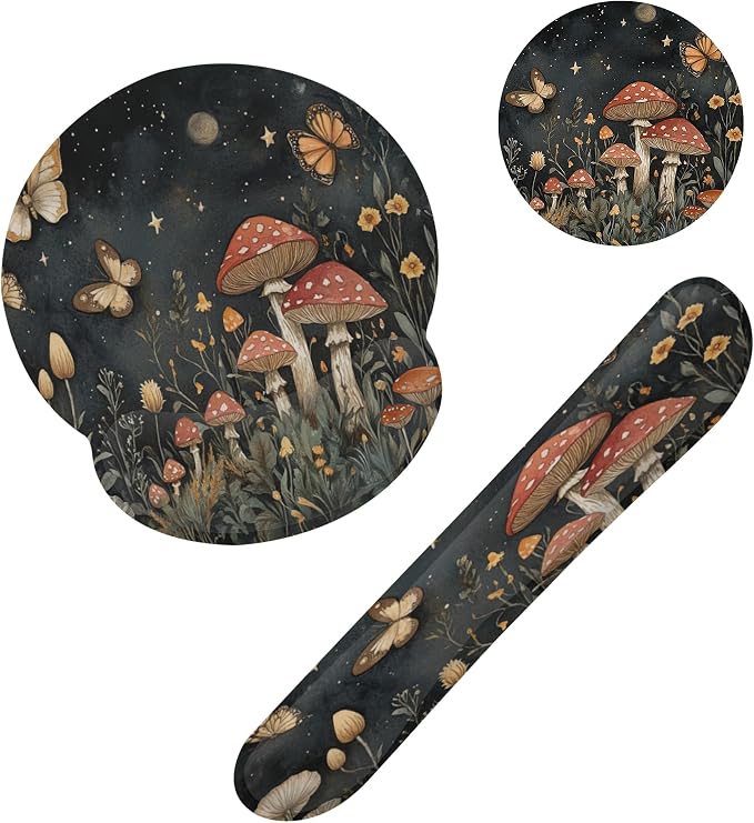 Mushroom Flower Butterfly Magic