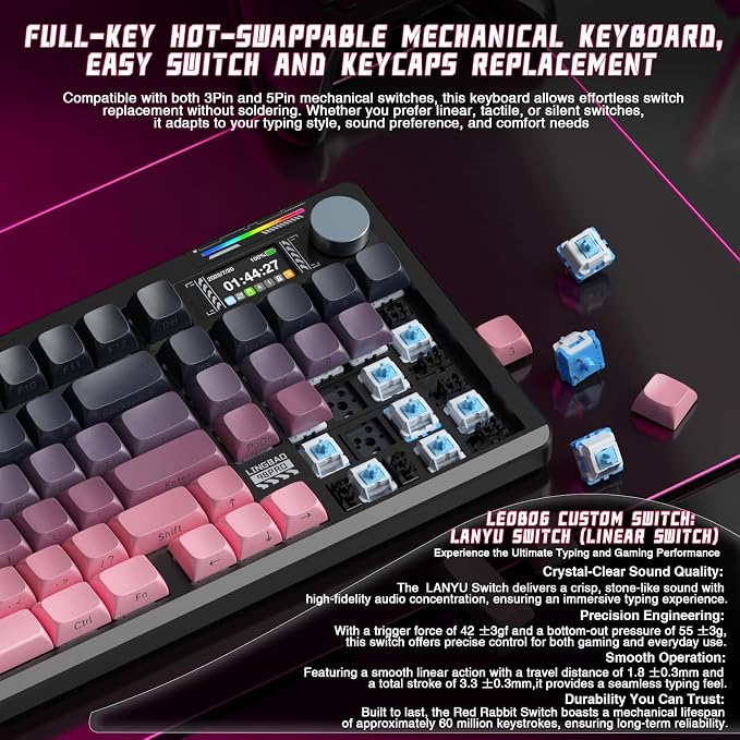 K98Pro | 10000mAh | Gradient Black Pink