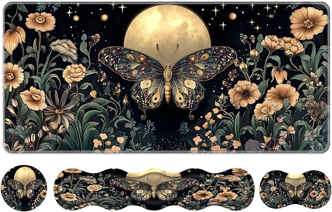 Flower Butterfly Moon