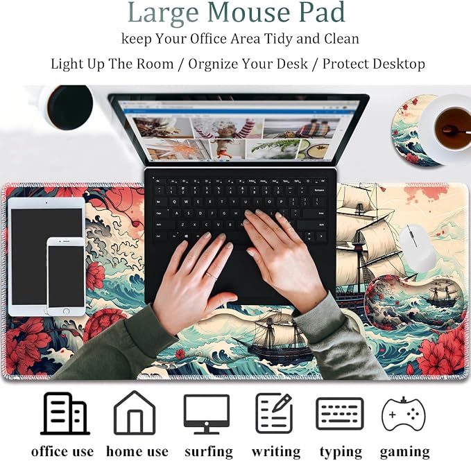 Pirate Ship Landscape Pattern
