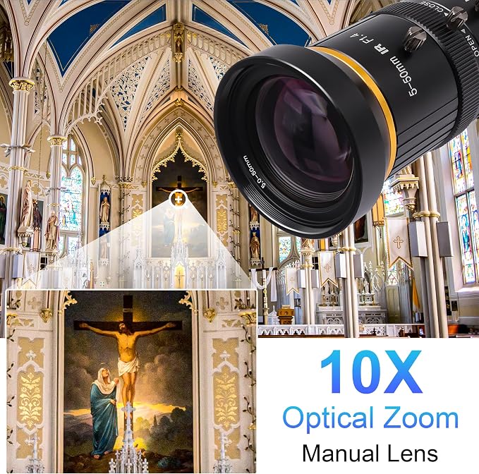 A: with 5-50mm CS Mount Lens