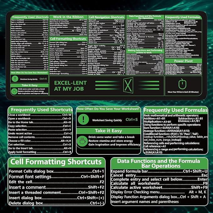 B-black Excel Shortcuts