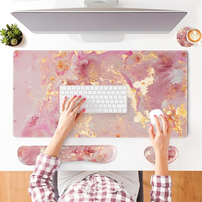 Pink Gold Marble