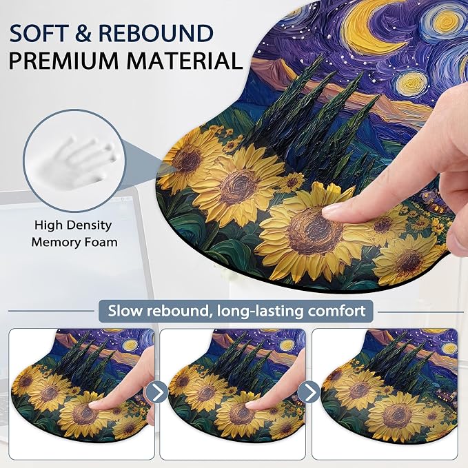 Starry Night Sunflower Field