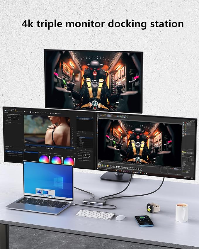 Grey 2 HDMI + 1 DisplayPort